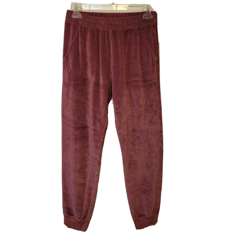 LAMADE Plush Bordo Size XS Women Sweatpants